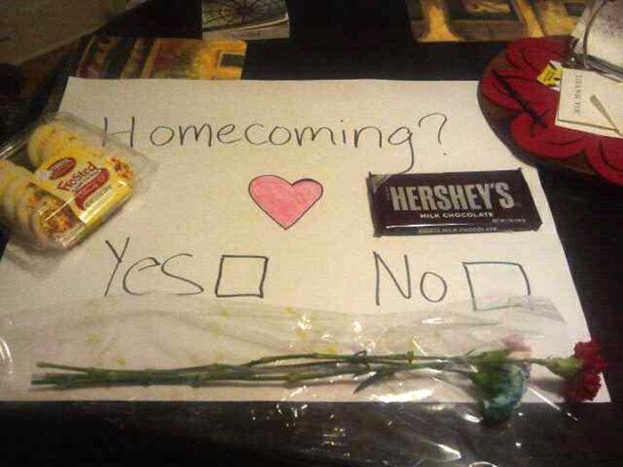 Recent Trend on Asking Someone Out to Homecoming Requires Creativity